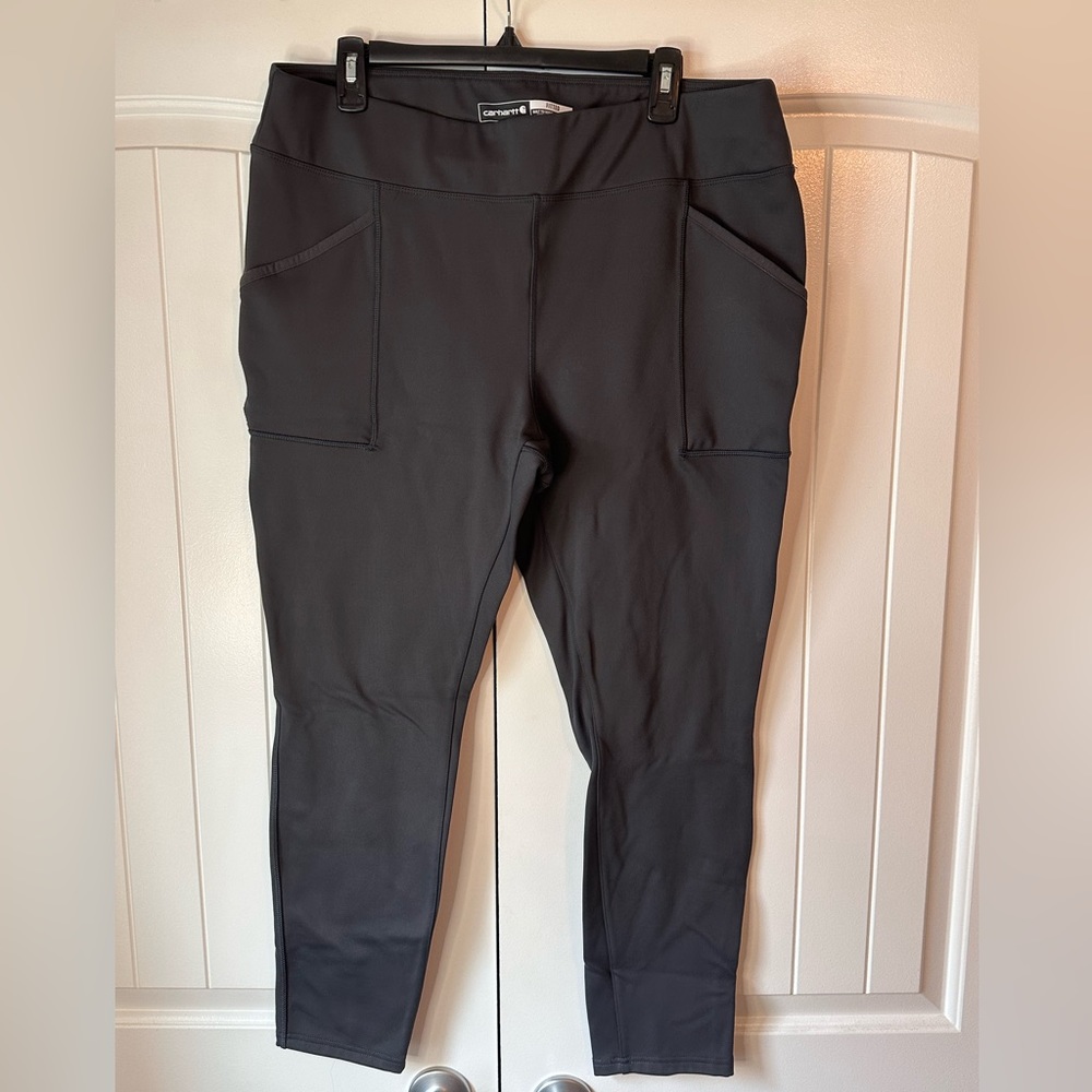 WOMEN'S CARHARTT FORCE® MIDWEIGHT POCKET LEGGING- Oyster Grey - Never Worn!